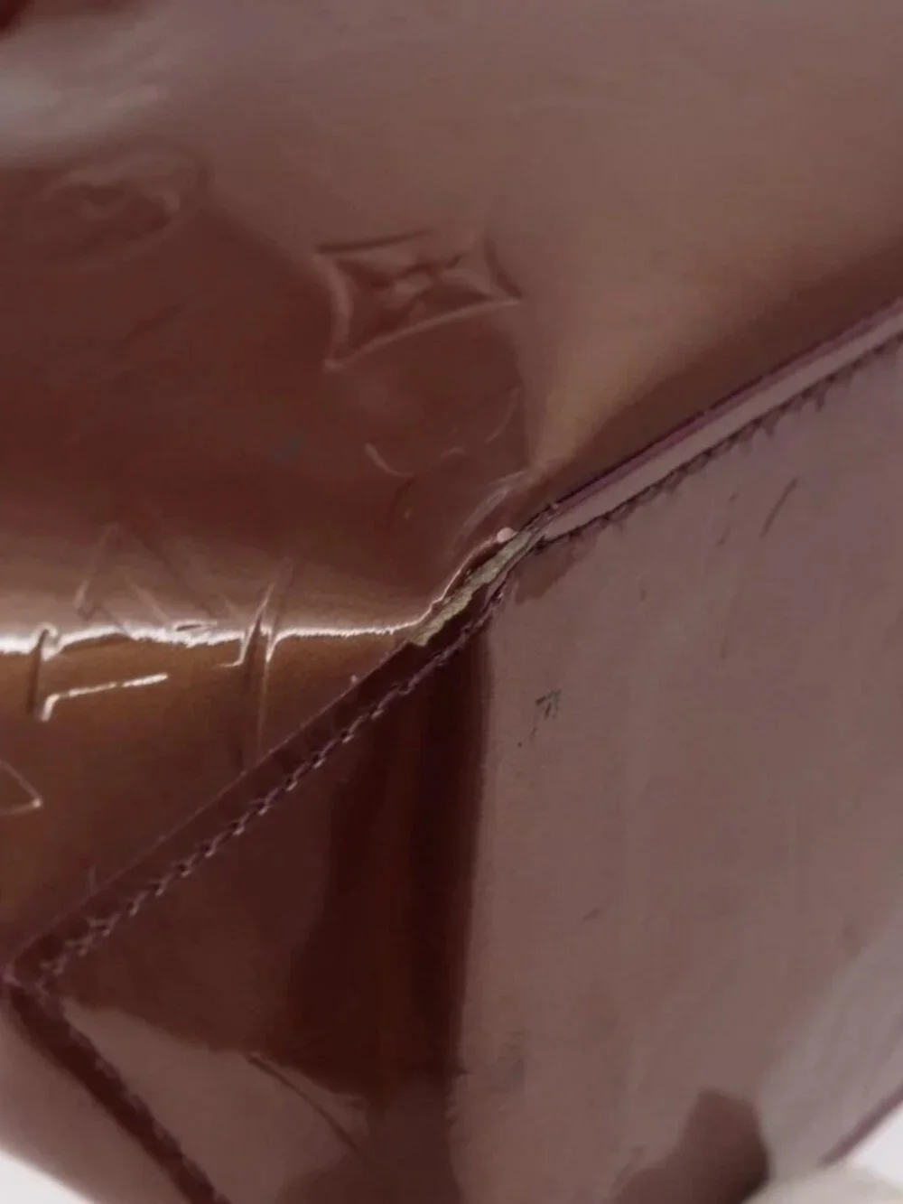 LOUIS VUITTON Monogram Vernis Reade PM Bag Purple Viole M93578 LV Auth - Picture 11 of 16